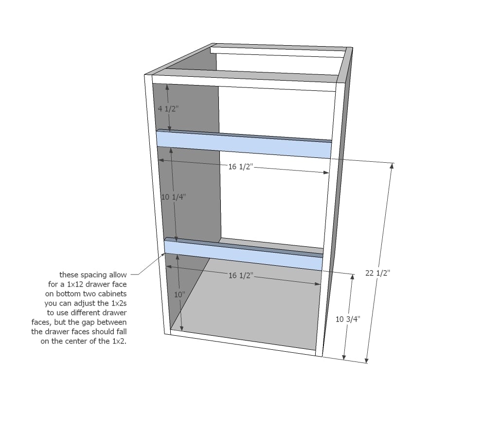 Tiny House  Kitchen Cabinet Base Plan  Ana White